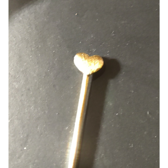 Pony Tail Holder Gold Tone Heart - Picture 3 of 6